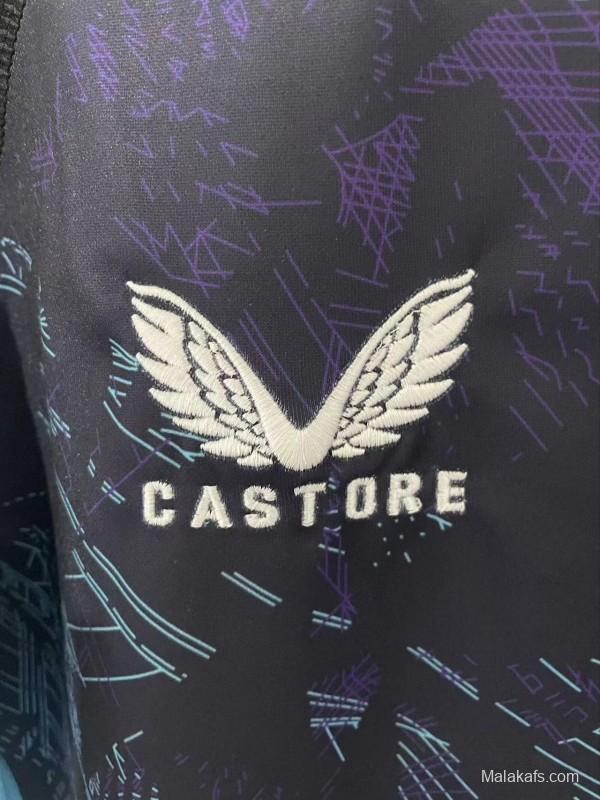 2026 England Rugby Navy with Blue Digital Cityscape Pattern Jersey