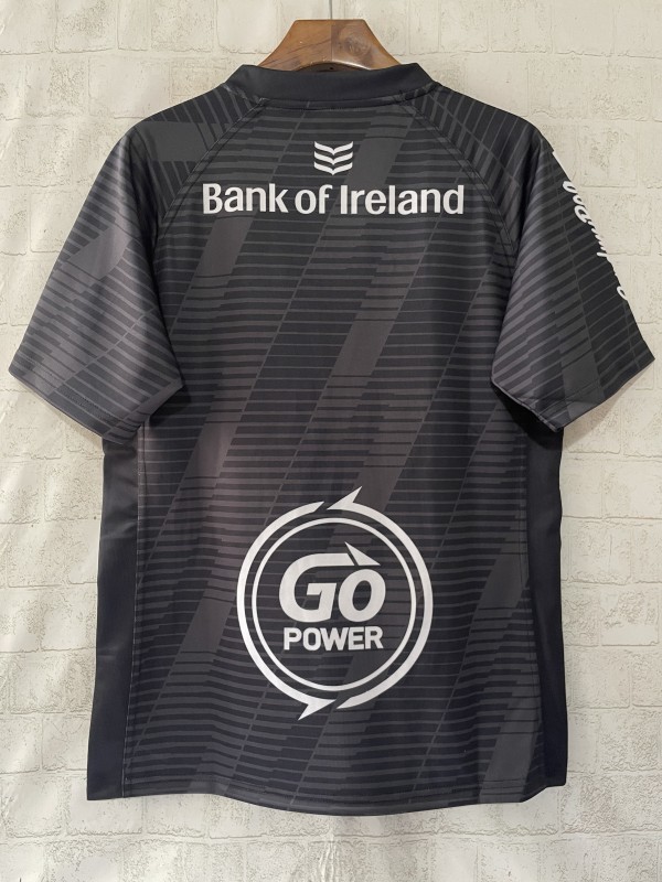 25/26 Ulster Rugby Black with Horizontal Stripe Pattern Jersey