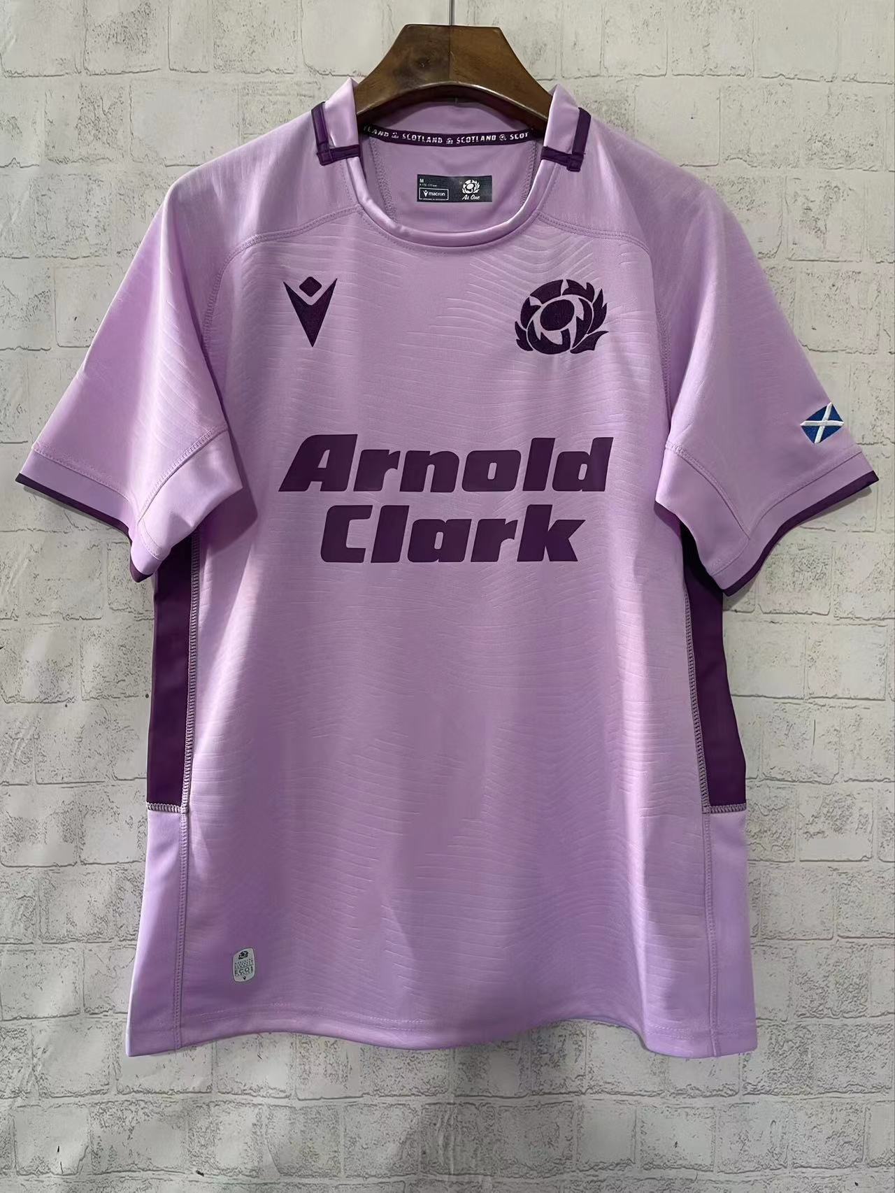 2026 Scotland Pink with Purple Trim Jersey