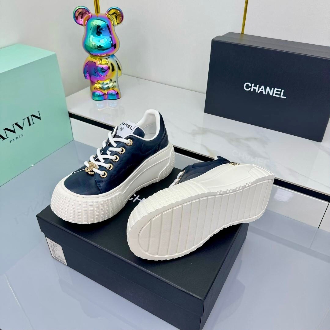 Chanel 2025 SS Loafers Panda Shoes Original Calfskin - LY00330
