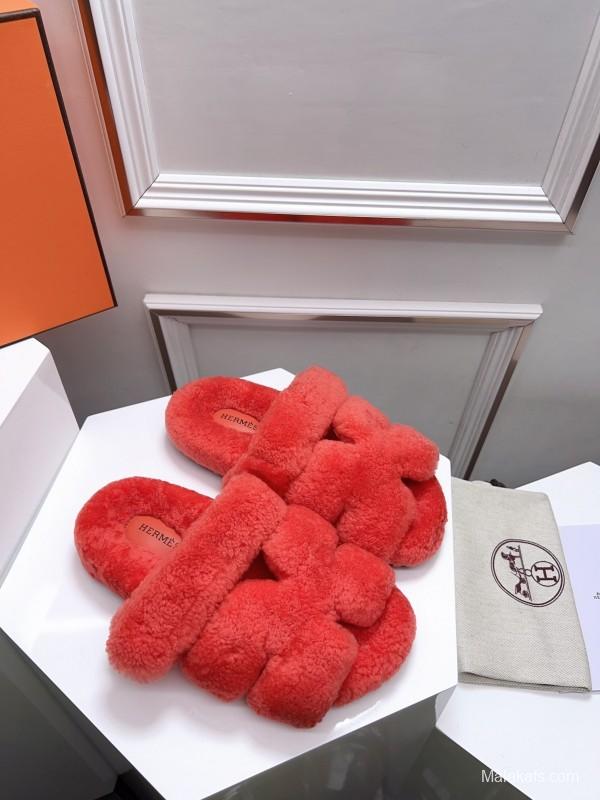 H Erijus Shoes Love Fur Slippers - LY00270