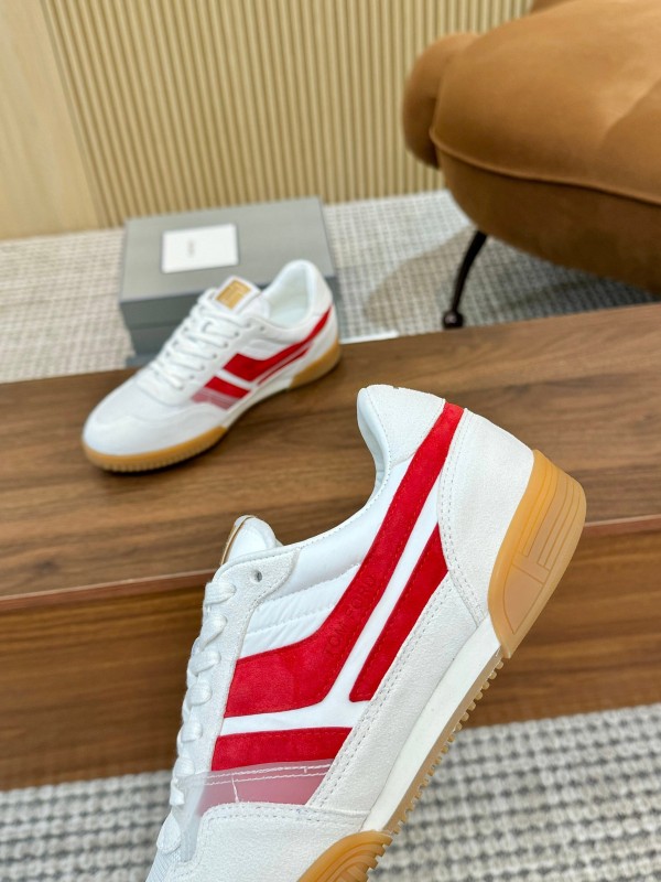 TOM FORD 2025 SS Casual Shoes with Classic Color Blocking and Imported Leather Insole - AS00350