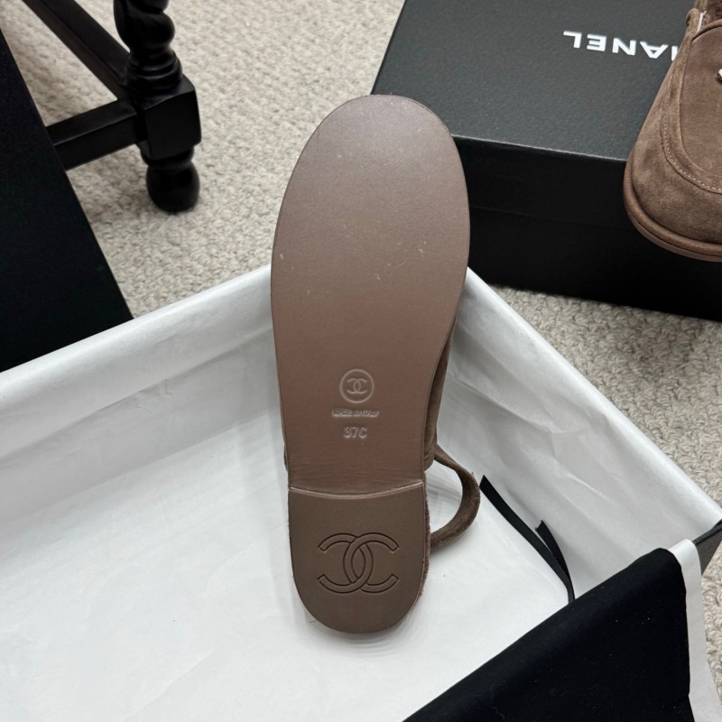 Chanel 2025/ss Teddy Fur Loafers - KFY00300