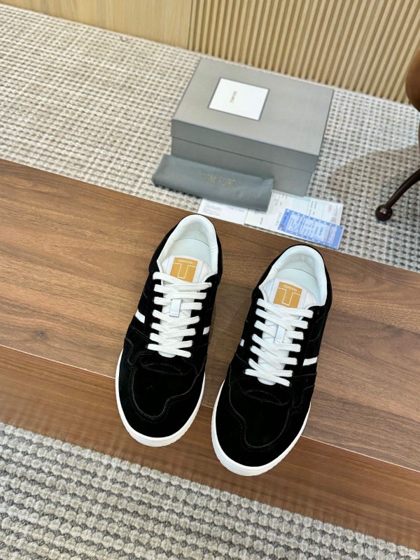 TOM FORD 2025 SS Tom Casual Shoes with Classic Color Blocking and Imported Leather Insole - AS00350