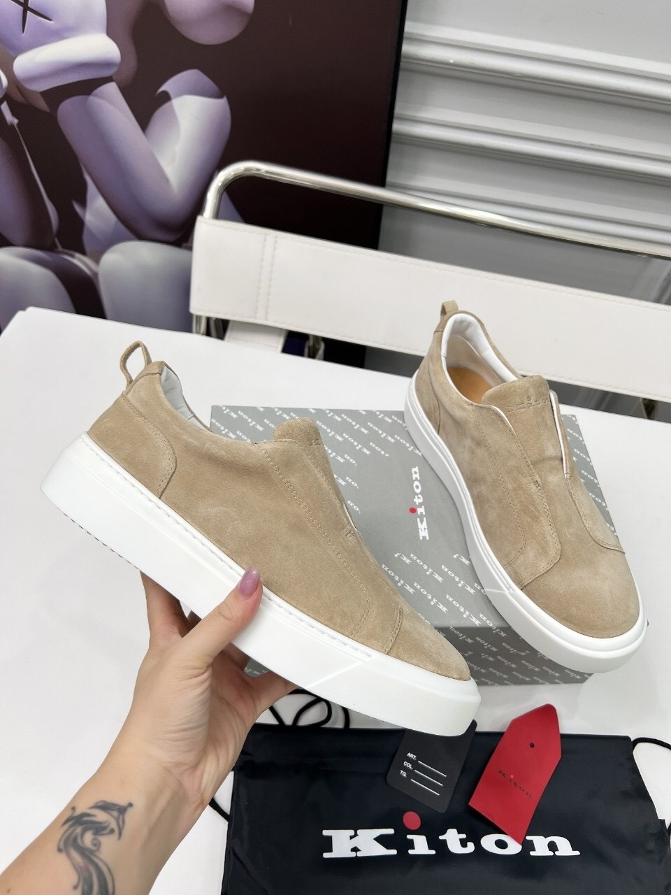 Kiton 2025/SS Slip-On Casual Men's Shoes - KFY00320