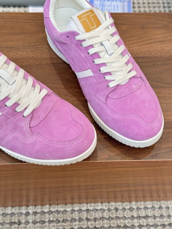 TOM FORD 2025 SS Casual Sneakers with Classic Color Blocking and Imported Leather Insole - AS00350