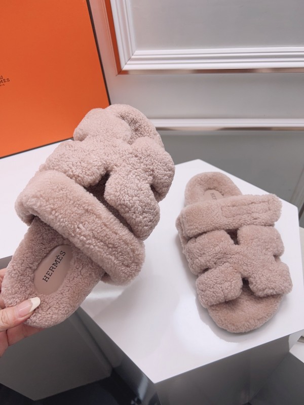 H Erijus Shoes 2025/SS Teddy Wool Slippers - LY00270
