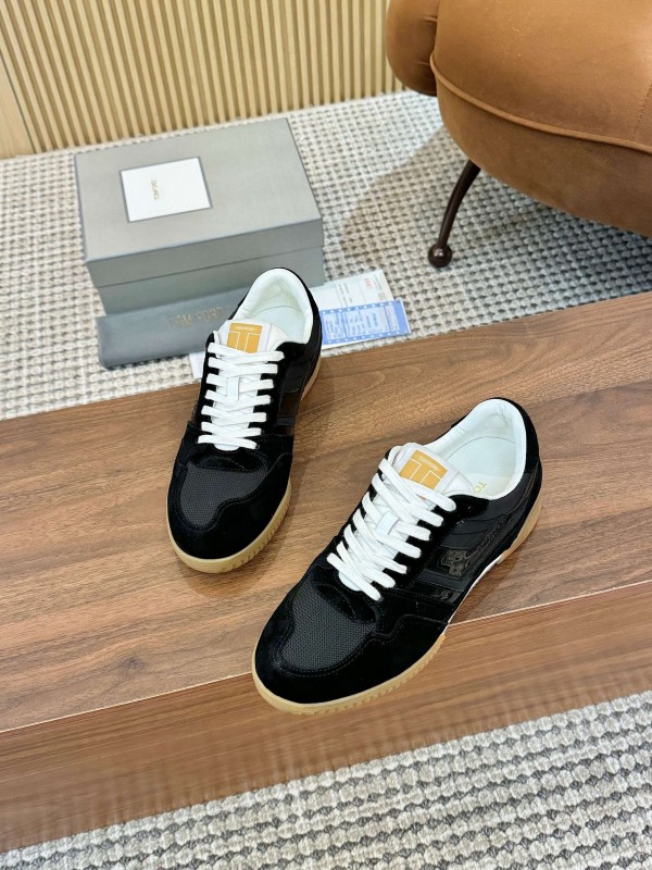 TOM FORD 2025 SS Casual Shoes with Classic Color Blocking and Imported Leather Insole - AS00350