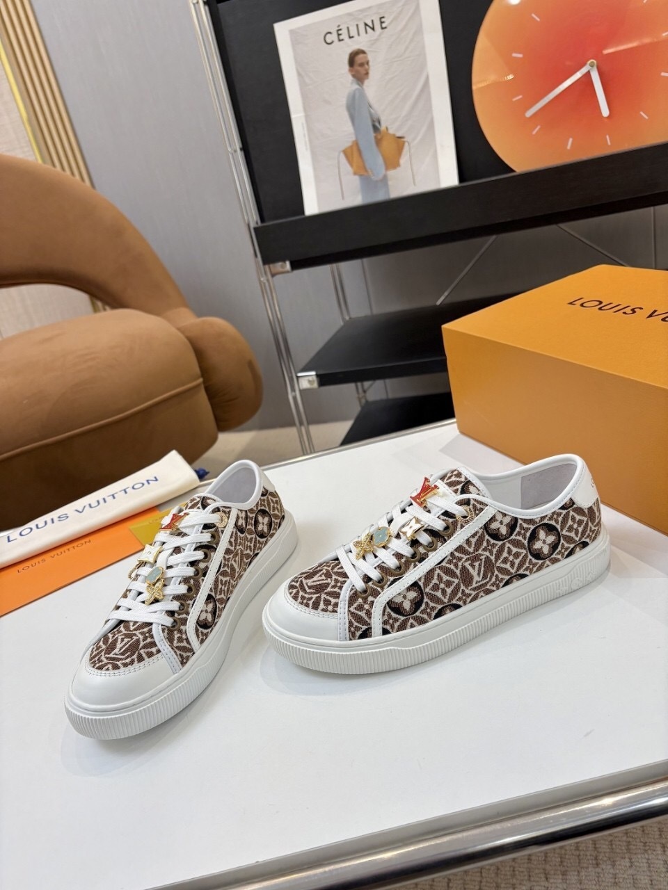 Louis Vuitton Lagoon Series Thick Sole Denim Monogram Skate Sneakers - AS00300
