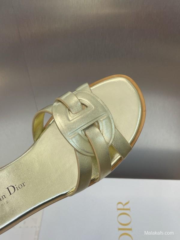 Dior D-Club Jelly Color Hollow Layered Cross-Strap Women Sandals - KFY00280