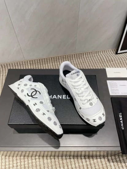 Chanel Silver Horn King II Casual Series Sports Shoes - KFY00330