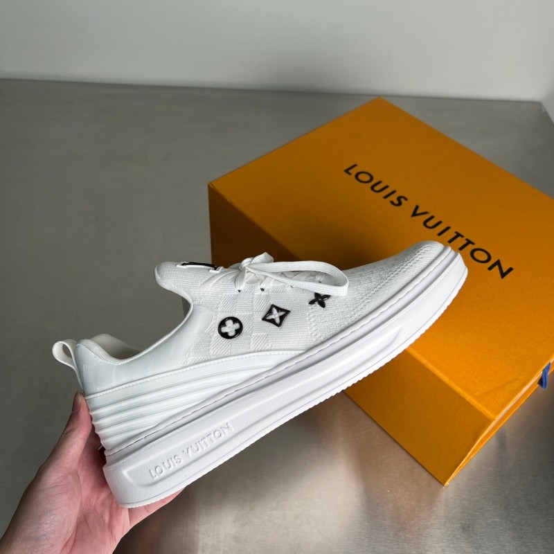 Louis Vuitton Beverly Hills Monogram Knit Sneakers with Imported IP Foam Sole - YC
