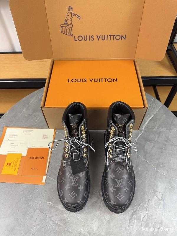 Timberland x LV Monogram Ankle Boots Waterproof Suede - LY00380