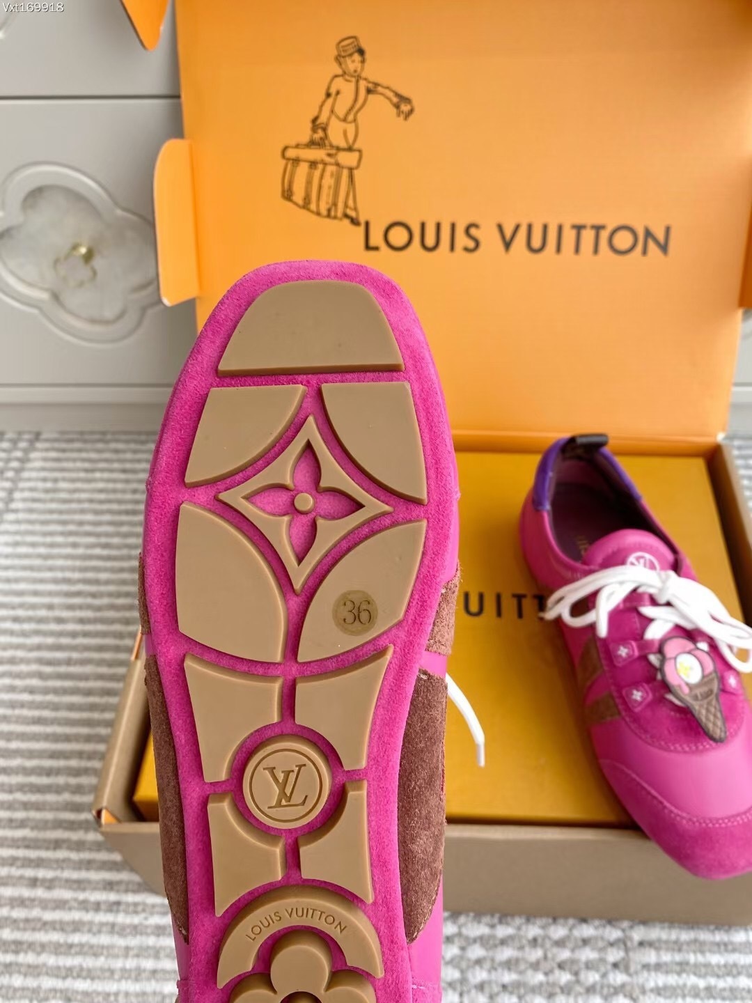 Louis Vuitton SNEAKERINA Ballet Sneakers Couple Edition with Chip - AS00350