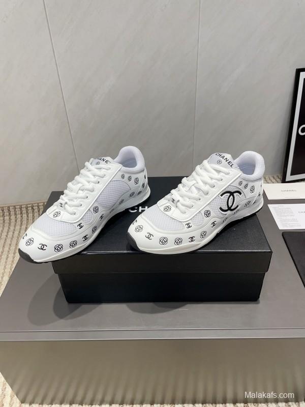 Chanel Silver Horn King II Casual Series Sports Shoes - KFY00330