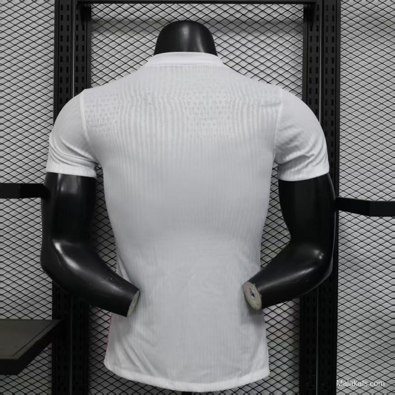 Player Version 2026 Brazil Special Edition White with Christ the Redeemer Pink Pattern Jersey