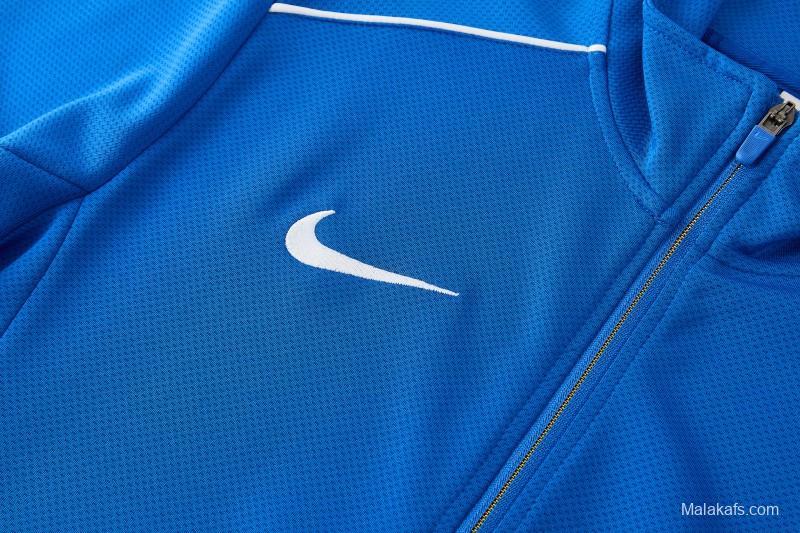 2026 NIKE Blue Full Zipper Jacket + Long Pants