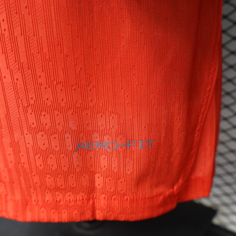 Player Version 2026 Norway Red & Blue with Flag Cross Pattern Home Jersey