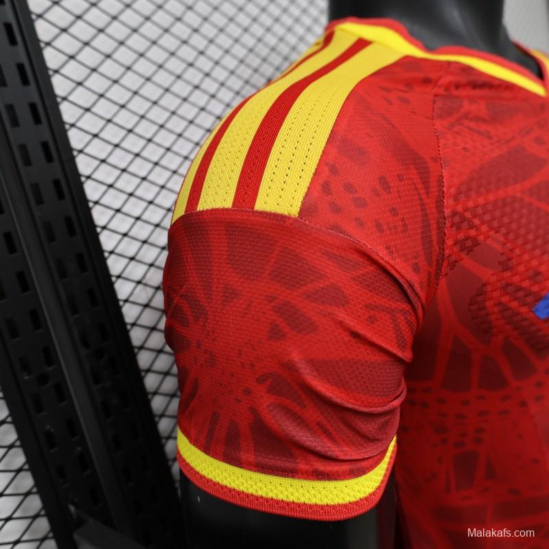 Player Version 2026 Colombia Red & Yellow Away Jersey
