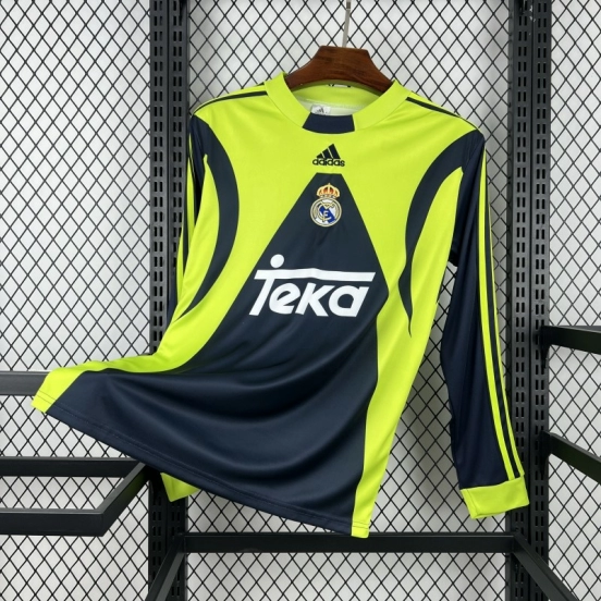 1999/00 Retro Real Madrid Goalkeeper Long Sleeve Jersey