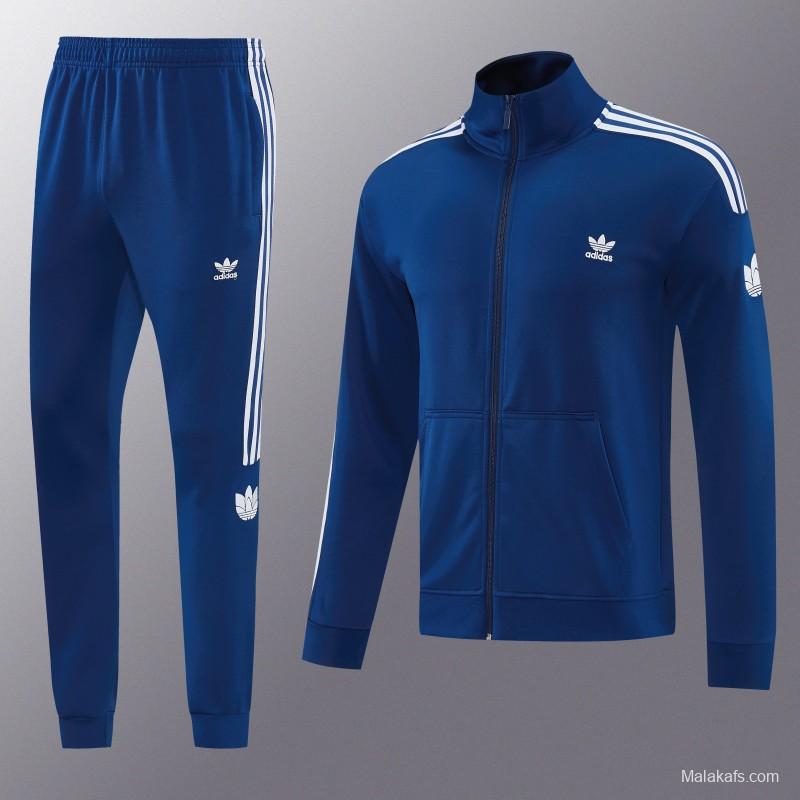 2026  Adidas Royal Blue Full Zipper Jacket + Long Pants