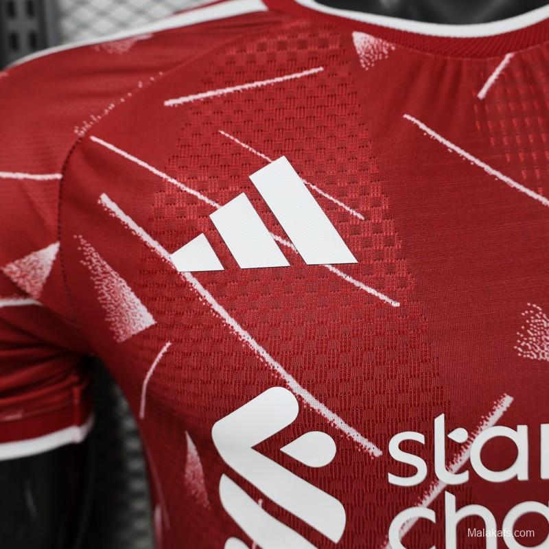 Player Version 26/27 Liverpool Red with Geometric Shatter Pattern Home Special Edition Jersey
