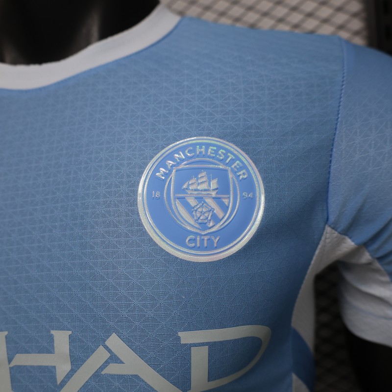 Player Version 26/27 Manchester City Sky Blue with White Side Panel Home Jersey