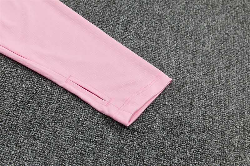 2026 Inter Miami CF Pink  Half Zipper Jacket Tracksuit + Black Long Pants