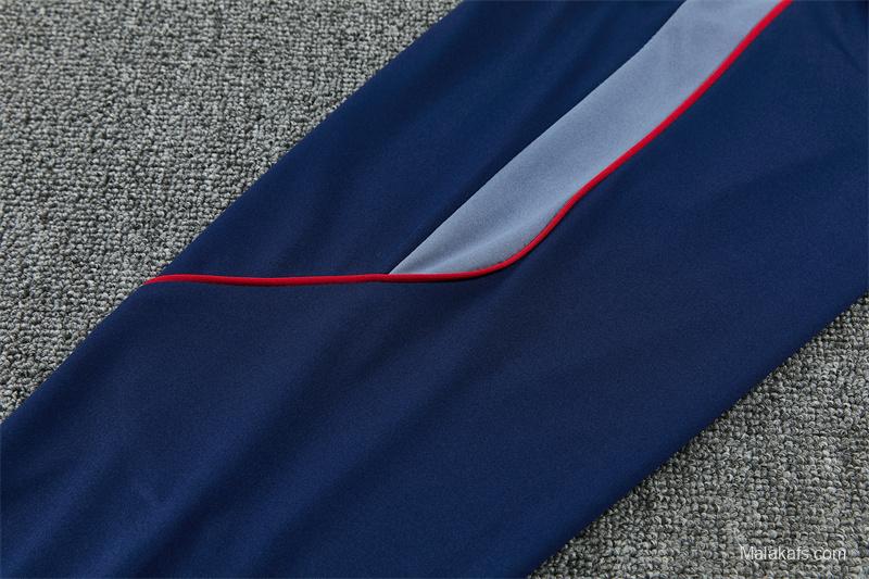 2026 England Navy Blue  Half Zipper Jacket Tracksuit + Long Pants (Nike)