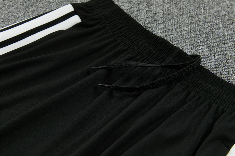 2026 Spain Black & White Half Zipper Jacket Tracksuit + Long Pants