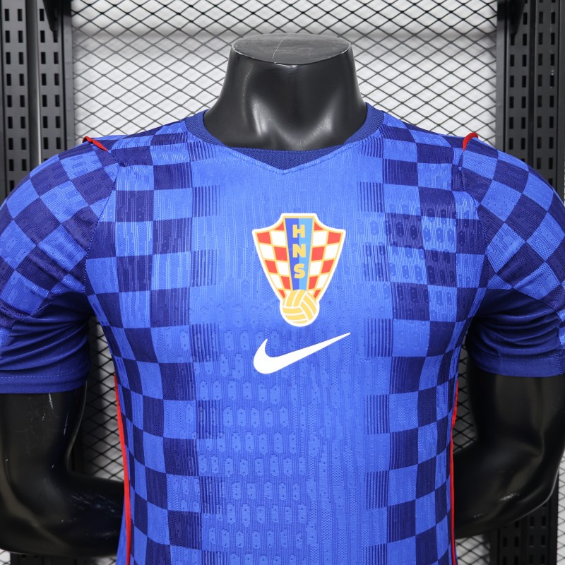 Player Version 2026 Croatia Away Blue  Jersey