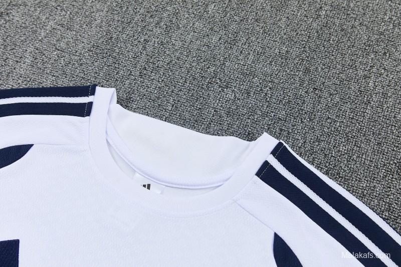 26/27 Real Madrid  White Short Sleeve+Soccer Shorts