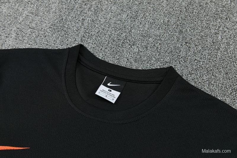 26/27 Inter Milan Black Short  Sleeve Tracksuit + Long Pants