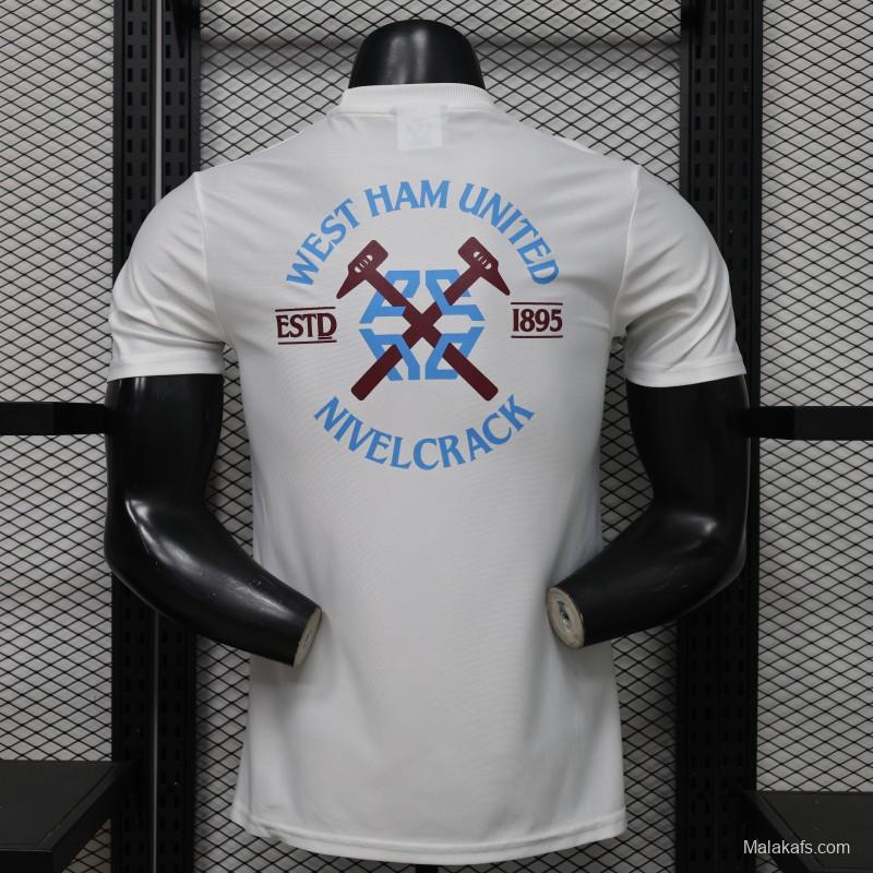 Player Version 26/27 West Ham United White Short Sleeve Training Jersey
