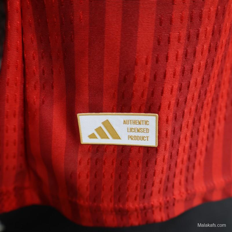 Player Version 26/27 Bayern Munich Red with Tonal Stripe Home Jersey