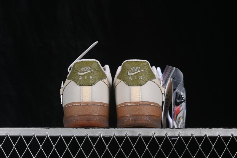 Nike Air Force 1 '07 Low Basketball Lifestyle Shoes with Full-Length Air Cushion - IO7688-921