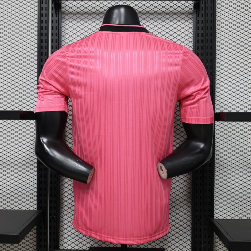 Player Version 2026 Adidas Originals Pink Stripe Retro Football Jersey