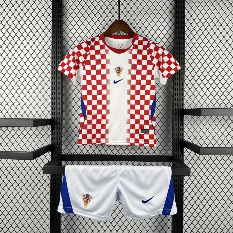 2026 Kids Croatia World Cup Home Kit