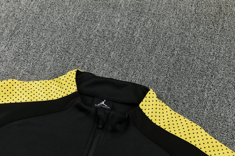 26/27 Brazil Black Full Zipper Jacket Tracksuit + Long Pants