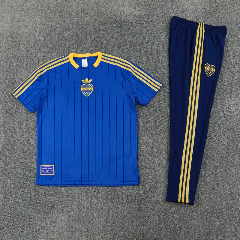 26/27 Boca Blue&Vavy Blue Short Sleeve Tracksuit + Long Pants