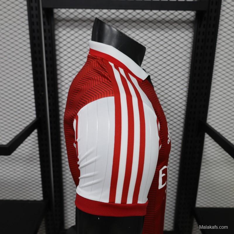 Player Version 26/27 Arsenal Vintage Design Red White Jersey