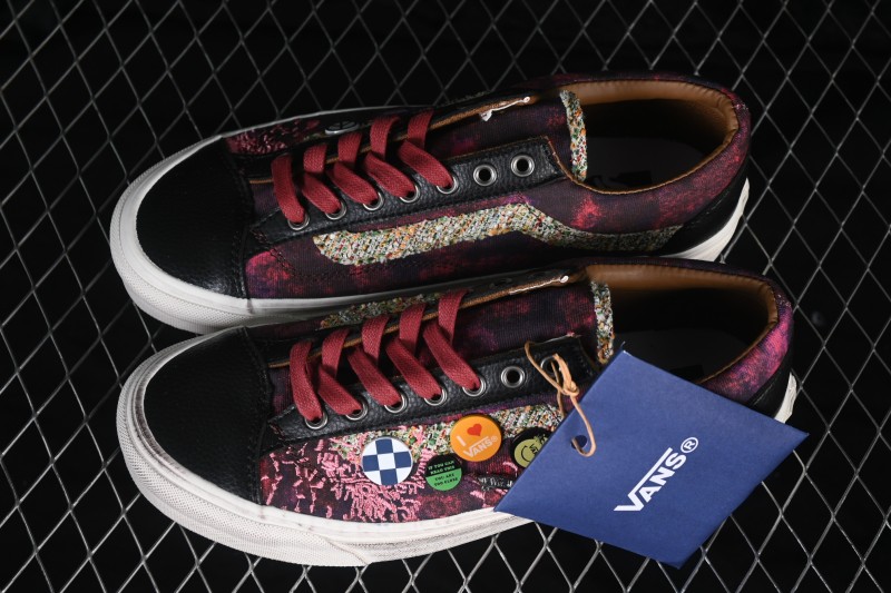 Vans Premium Old Skool 36 Distressed Vintage Skate Sneakers with Logo Accent - VN000D9RERG