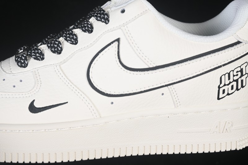 Nike Air Force 1 '07 Low Casual Sneakers in Milk White with Full-Length Air Cushion - MM5288-072