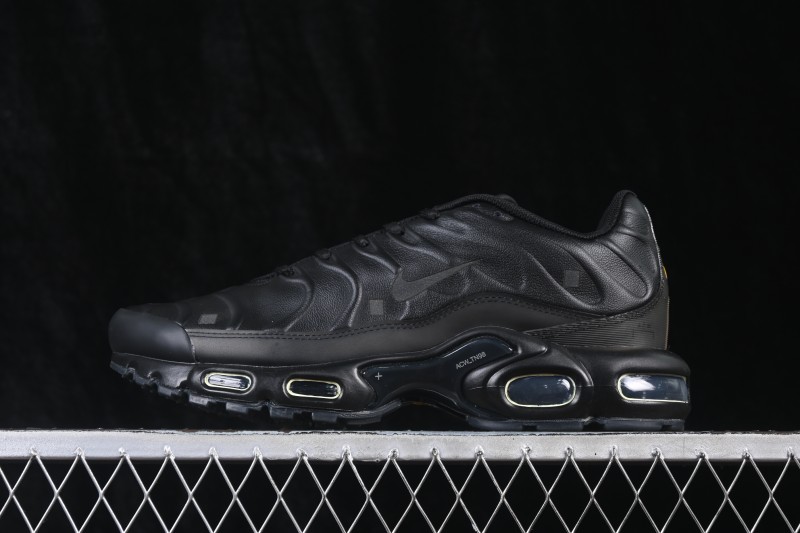 Nike ACW Air Max Plus Retro Running Shoes with Full-Grain Leather and Vapor Air Cushion - FD7855-001