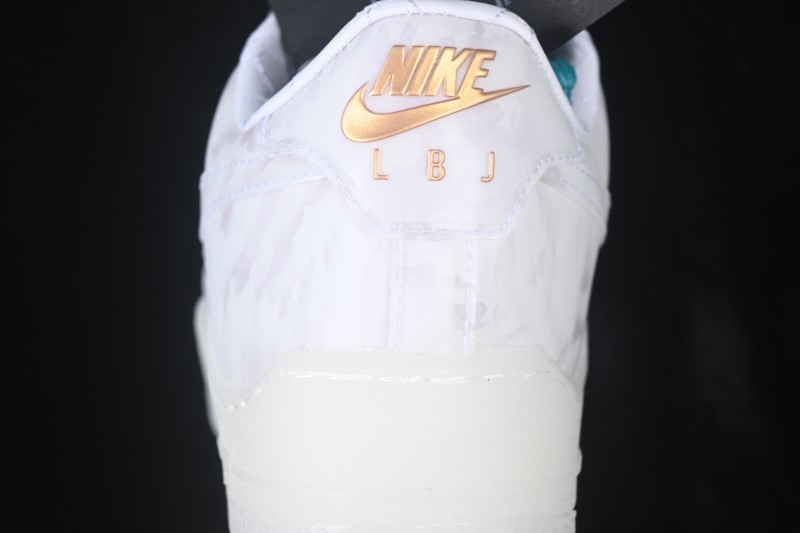 Nike Air Force 1 Low Beijing LeBron James Limited Edition Casual Sneakers with Jade Camouflage Print - IQ5373-100