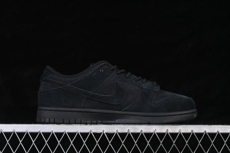 Nike SB Dunk Low Suede Black Low-Top Skateboarding Shoes - IB6651-001