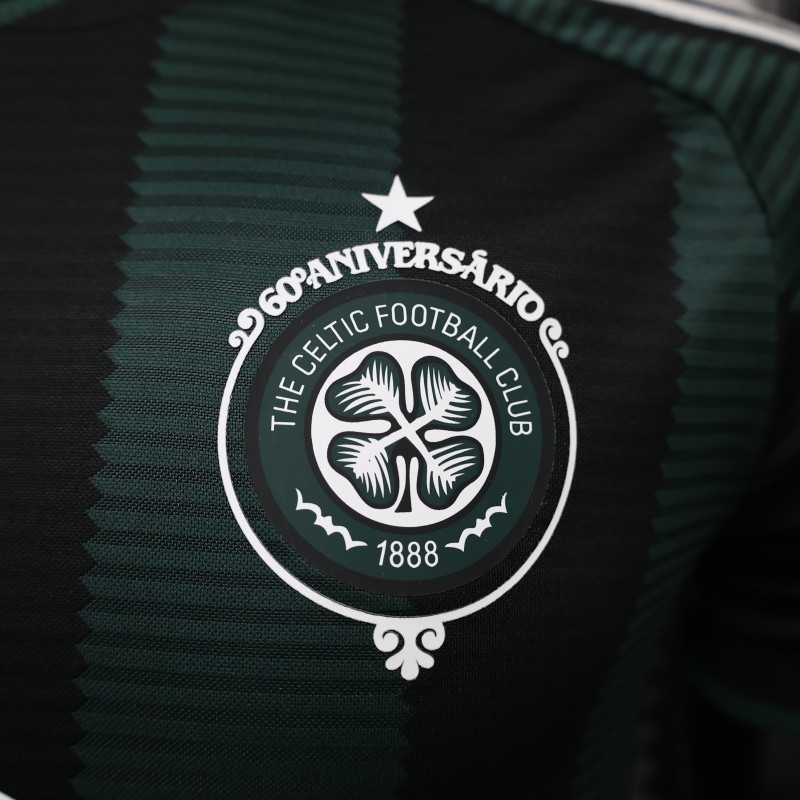 Player Version 26/27 Celtic Away Dark Green Stripes Jersey
