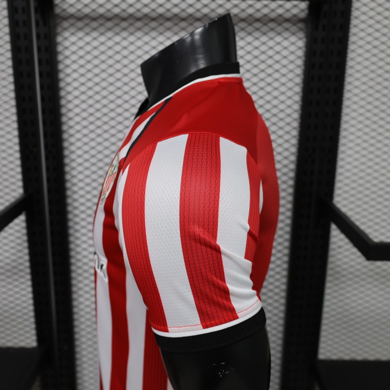 Player Version 26/27 Athletic Bilbao Home Red White Stripes Jersey