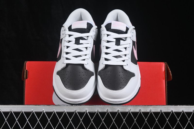 Nike SB Dunk Low White Black Pink Low-Top Casual Skate Shoes - IB8510-100