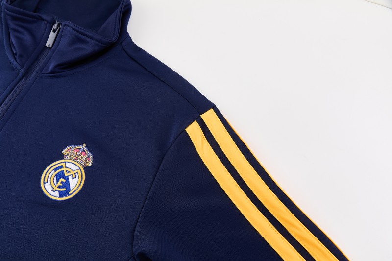 26/27 Real Madrid Royal Blue Full Zipper Jacket Tracksuit + Long Pants